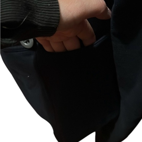 Converse Women's navy blue Double-Breasted sweatshirt Jacket, small - Picture 5 of 6